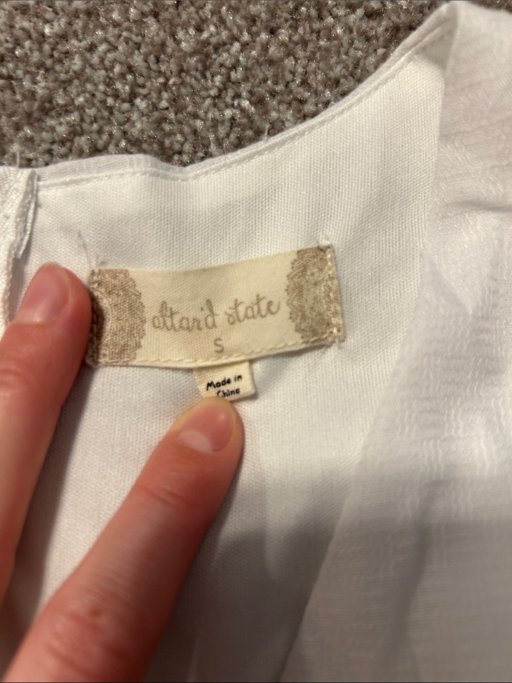 Altar'd State White Ruffle Dress - Picture 3 of 3
